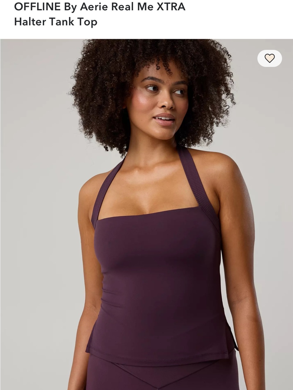 American Eagle Outfitters Plum Halter Tank Top
